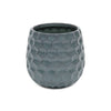 Cheungs Home Decor - Blue Hexagon Patterned Ceramic Planter: Medium
