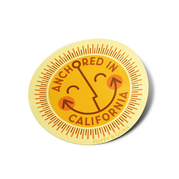 Poppy & Quail - Anchored Sticker