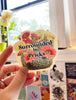 The Coin Laundry - Surrounded by Pricks Sticker - Funny Cactus Decal