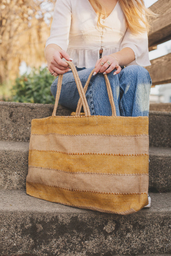 Will & Atlas - Reusable Tote Bag, Khari gold: Large