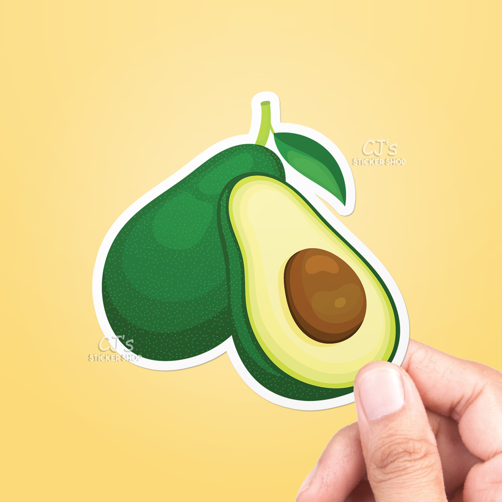 CJ's Sticker Shop - Avocados Sticker Vinyl Decal: 3"