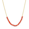 Splendid Iris - Delicate Crystal Accented Necklace: Aqua