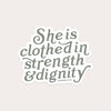 The Anastasia Co - Strength & Dignity Sticker - Green