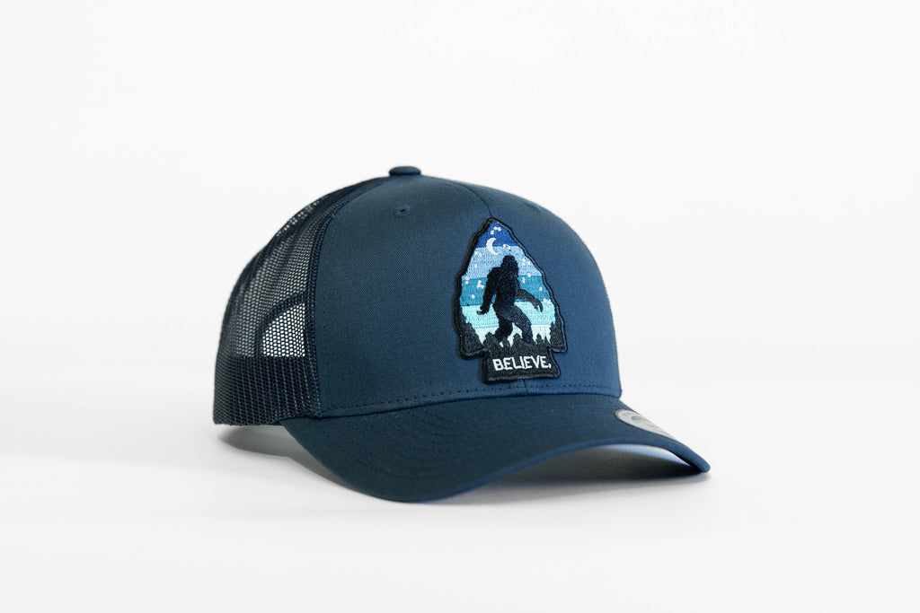Squatchy - Bigfoot Believe Hat: Navy / Navy