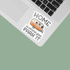 Home Is Where You Park It RV Bumper Sticker, Vintage Camper: Small - 3" Water Bottle Size