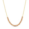 Splendid Iris - Delicate Crystal Accented Necklace: Aqua