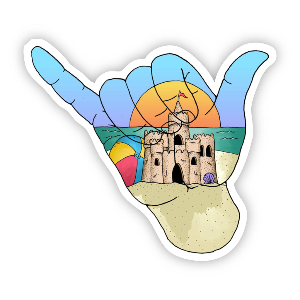 Big Moods - Hang Loose Sand Castle Beach Sticker