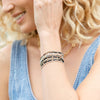 Splendid Iris - Set/12 miyuki delica stretch bracelets: Soft Colors