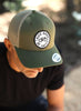 Squatchy - Ride Bikes Be Happy Hat | Cycling, MTB Trucker Hats | Great: Moss/Khaki