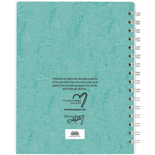 Primitives by Kathy - Floral Spiral Notebook
