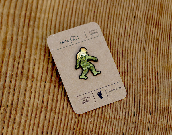 Squatchy - Enamel Pin, Bigfoot Adventure | Sasquatch Lapel Pin