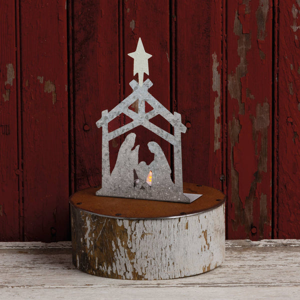 Primitives by Kathy - Christmas Manger Nativity Stand Up