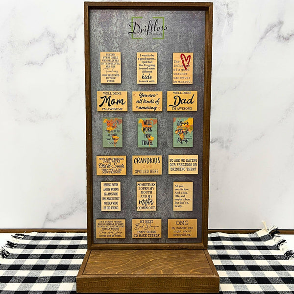 So Are We Eating Our Feelings Or Drinking Them Wood Magnets