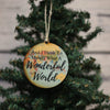 Wonderful World Map Ornament