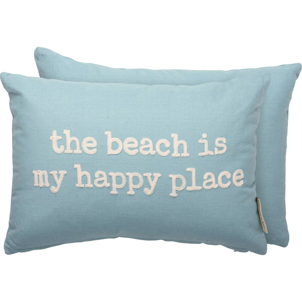 Primitives by Kathy - The Beach Is My Happy Place Pillow