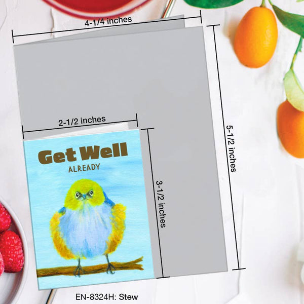 Printed Canvas - Stew, Greeting Card (8324H): A2 Card