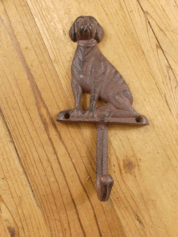 Midwest Craft House - LARGE CAST IRON DOG HOOK