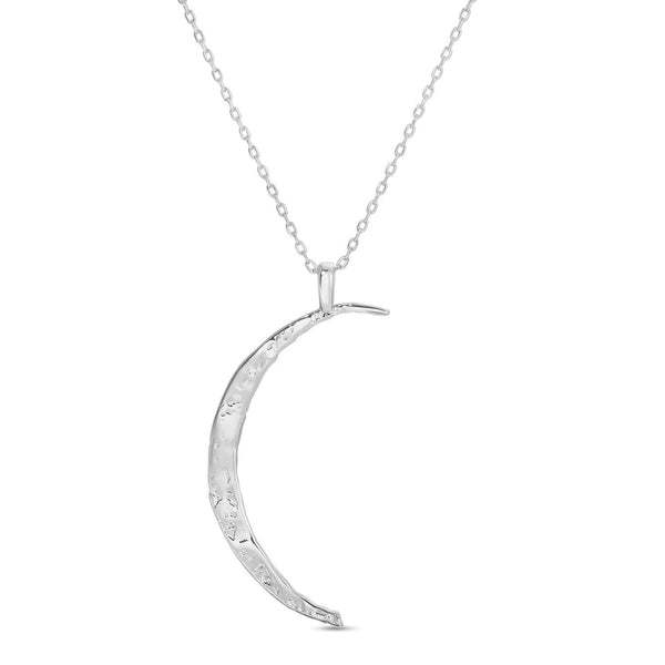 Splendid Iris - Gilded Moon Pendant Necklace: Gold