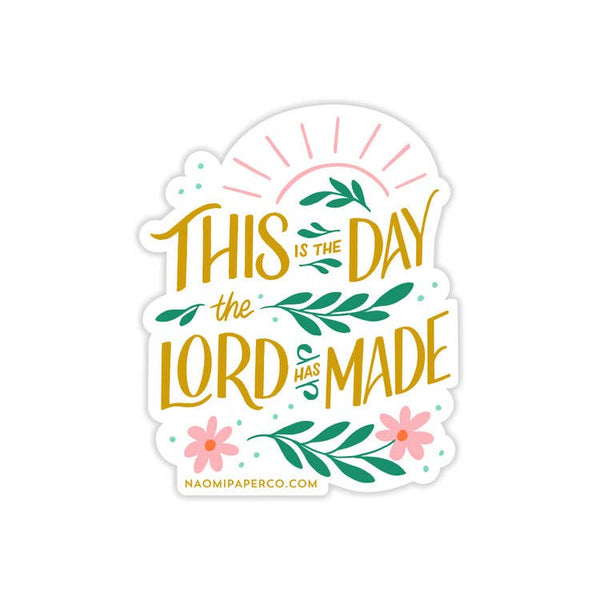 Naomi Paper Co. - This is the Day Sticker