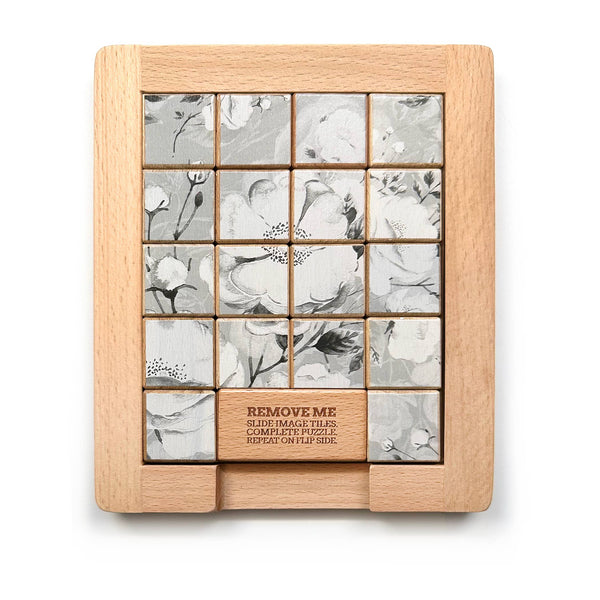 Trove - Dualities Wooden Sliding Puzzle Color v. Black+White