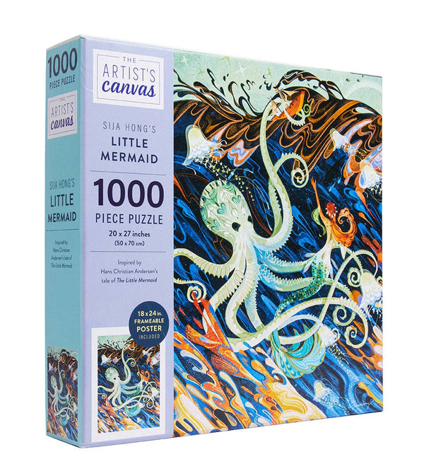 Insight Editions - The Artist's Canvas: Little Mermaid Jigsaw Puzzle