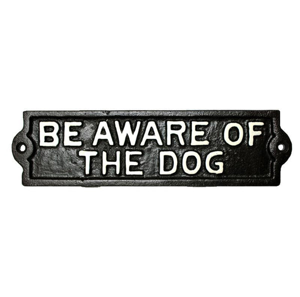 Koppers Home - Cast Iron Beware of Dog Sign