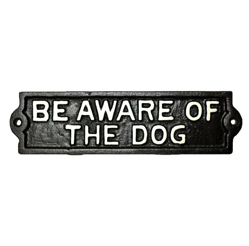 Koppers Home - Cast Iron Beware of Dog Sign
