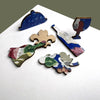 Trove - Wooden Puzzle: Floral Table Cover in Glass  Jar