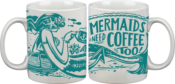 Primitives by Kathy - Mermaids Need Coffee Mug