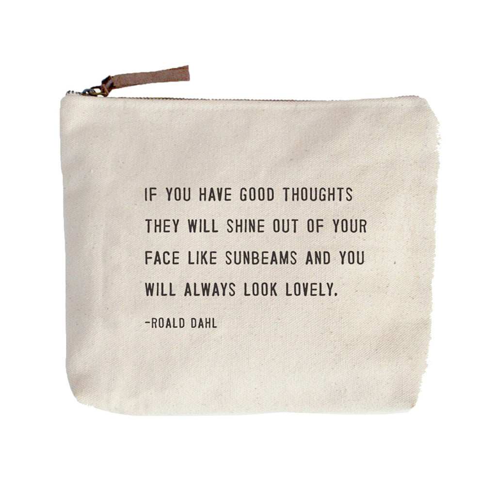 Sugarboo & Co - Always Look Lovely (Roald Dahl) Canvas Zip Bag