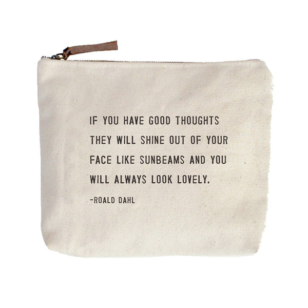 Sugarboo & Co - Always Look Lovely (Roald Dahl) Canvas Zip Bag