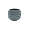 Cheungs Home Decor - Blue Hexagon Patterned Ceramic Planter: Medium