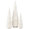 Primitives by Kathy - White Ceramic Christmas Tree Set