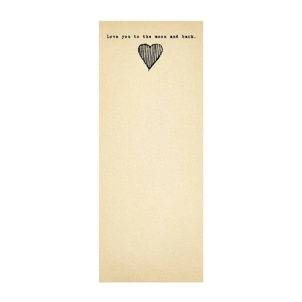 Sugarboo & Co - Paper - Heart to the Moon Skinny Pad