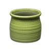 Cheungs Home Decor - Kifon Curved Ceramic Ceramic Pot - Olive Green: Small