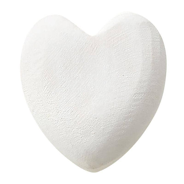 Santa Barbara Design Studio by Creative Brands - Small Paulownia Wood Heart - White