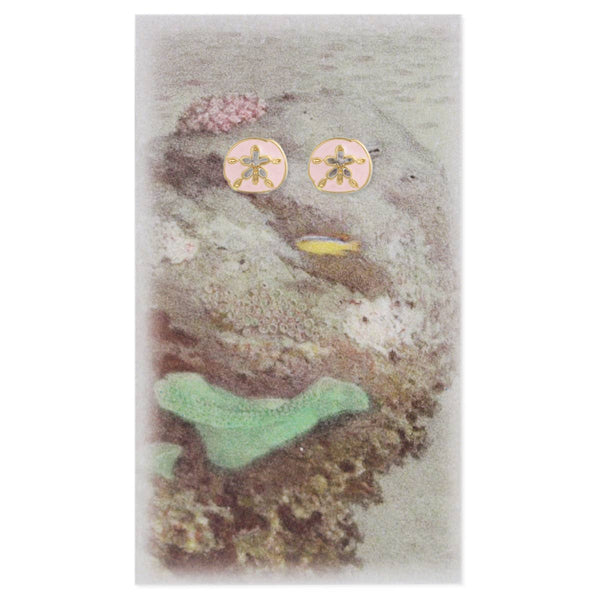 ZAD - Deep Sea Vintage Sand Dollar Earrings
