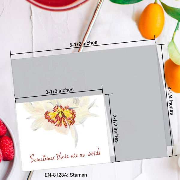 Printed Canvas - Stamen, Greeting Card (8123A): A2 Card