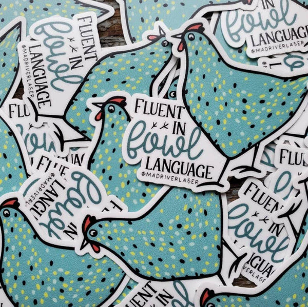 Mad River - Fluent in Fowl Language Sticker / Decal