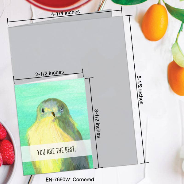 Printed Canvas - Cornered, Greeting Card (7690W): A2 Card