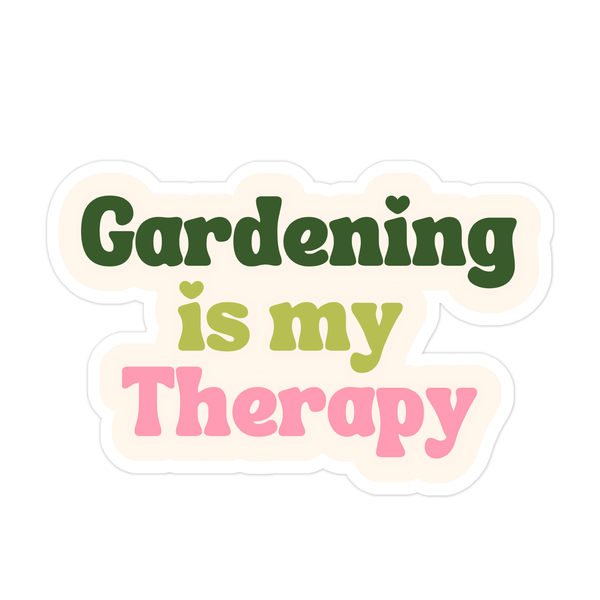 Tiny Plant Market - Gardening is My Therapy Sticker