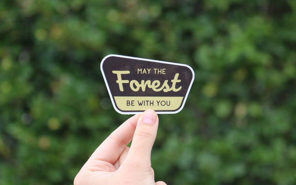Squatchy - May the forest be with you Sticker