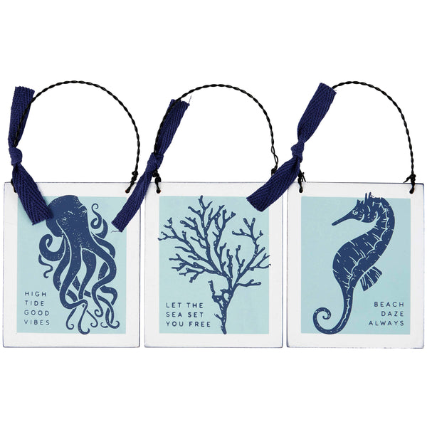 Primitives by Kathy - Sea Creatures Ornament Set