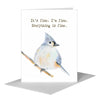 Printed Canvas - Titmouse, Greeting Card (8669C): A2 Card