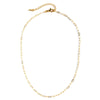 Splendid Iris - 15" Delicate Link Chain Necklace