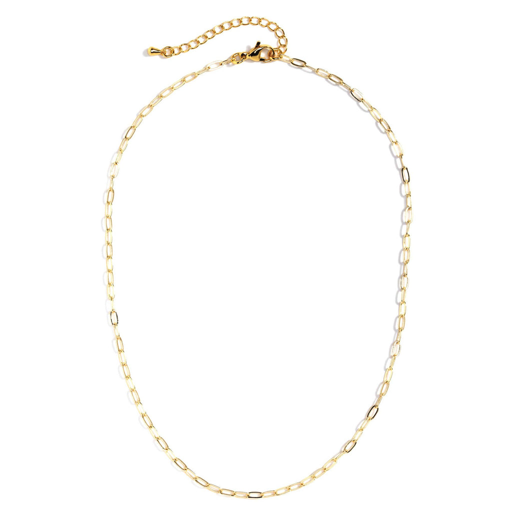 Splendid Iris - 15" Delicate Link Chain Necklace