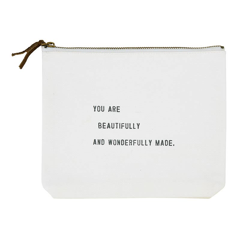 Santa Barbara Design Studio by Creative Brands - Face to Face Canvas Zip Pouch - Beautifully And Wonderfully