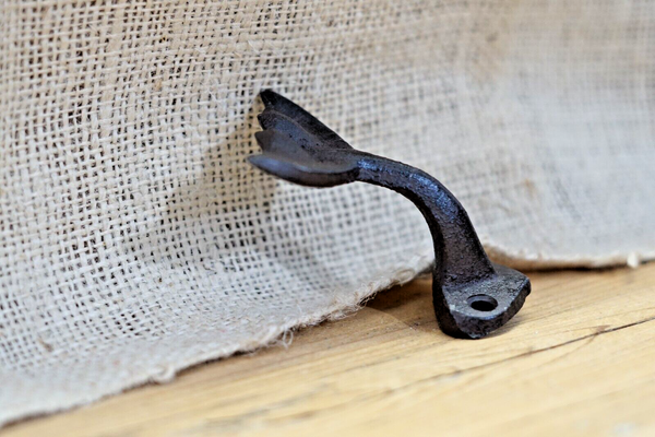 Midwest Craft House - Cast Iron Whale Tail Hook,  2 1/2"