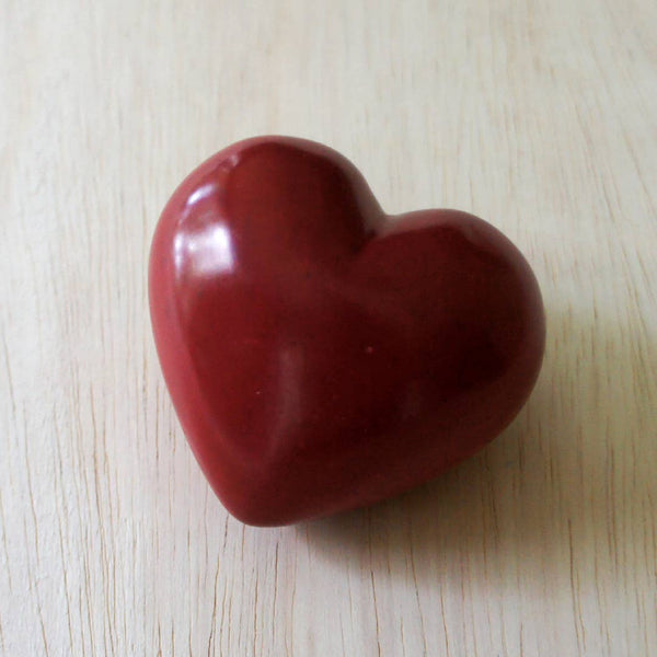 Venture Imports LLC - Large Heart Paperweight, Red
