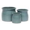Cheungs Home Decor - Kifon Green Curved Ceramic Pot: Large